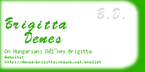 brigitta denes business card